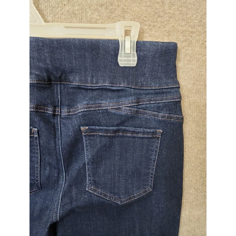 Chicos Perfect Stretch Pull On Jegging Ankle Jeans Womens 1 US 8 Blue Dark Wash